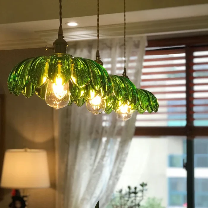 Nordic Retro Glass Pendant Light Modern Hanging Lamp Living Room Decor Luminaire Hall Bedroom Dining Room Indoor Fixture Lustre 2