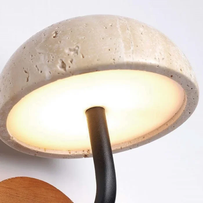 Yellow Travertine Bedside Wall Lamp Staircase Aisle Background Decorative Lamp Living Room Dining Room Retro Wall Lamp 5
