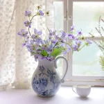 Nordic Retro Blue and White Porcelain Vase Living Room Bedroom Dining Table Flower Arrangement Container Wedding Decoration Vase 4
