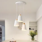 PHYVAL Nordic Pendant Lamp simple Creative Modern Pendant Light White lampshade E27 Bedroom Restaurant Living Room Lighting 2