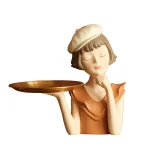 Creative Resin Balloon Girl Decoration for Home Figure Sculpture Statue Living Room Bedroom Desktop Ornament Craft Birthday Gift 4
