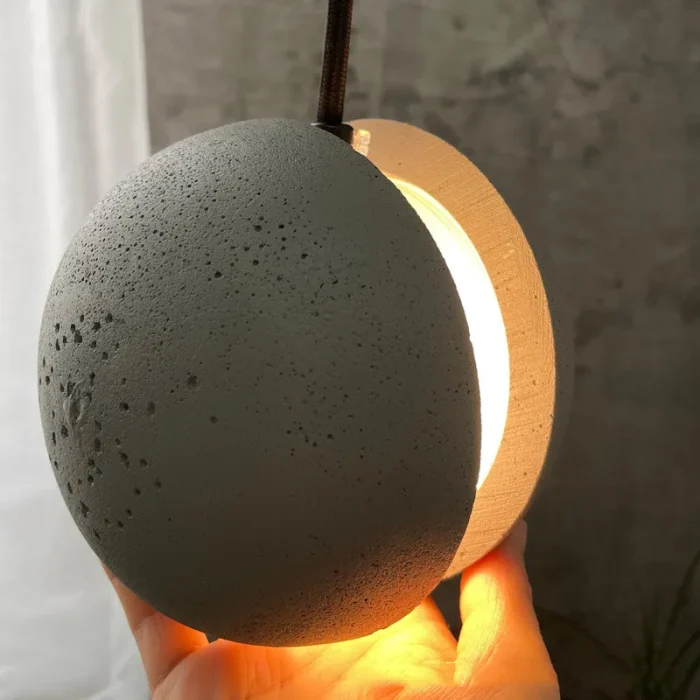 Retro Old Chandelier Industrial Style Bar Cement Small Chandelier LED Decorative Planet Chandelier Bedside Lamp 5