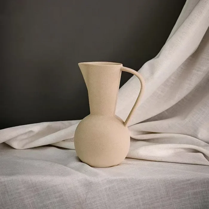 Nordic Ins Ceramic Vase Home Decoration Ornaments Crafts Vegetarian Ceramic Flower Pot Art Vases Home Decoration Ornament Gifts 3