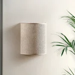 Living Room Bedroom Bedside Wall Lamp Ambient Lamp Linen Japanese Retro Background Wall Aisle Decorative Lamp 3