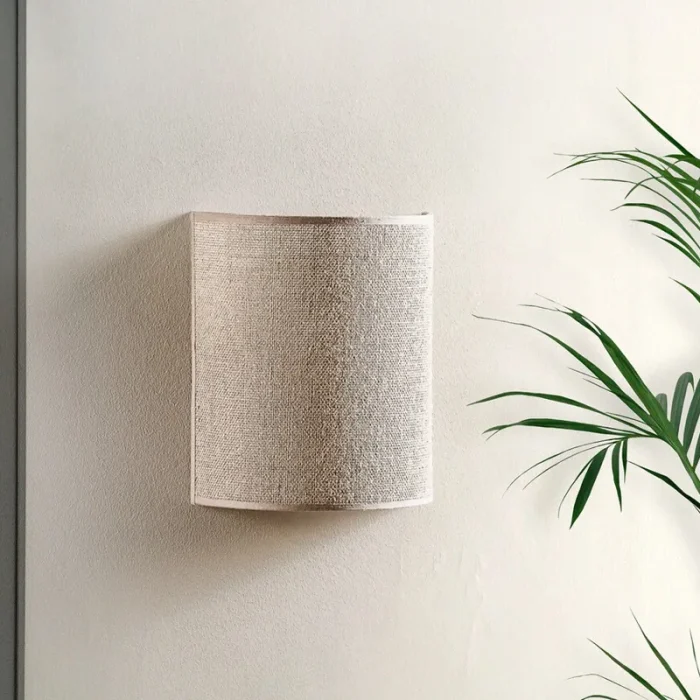 Living Room Bedroom Bedside Wall Lamp Ambient Lamp Linen Japanese Retro Background Wall Aisle Decorative Lamp 3