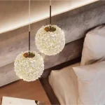 Romantic Bedside Chandelier Aisle Corridor LED Chandelier Living Room Bedroom Crystal Lamp Interior Decoration Lighting 1