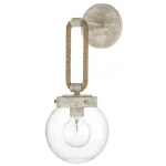 American Glass Hemp Rope Wall Lamp Retro Industrial Style Creative Living Room Background Wall Lamp Bedroom Bedside Lamp 5