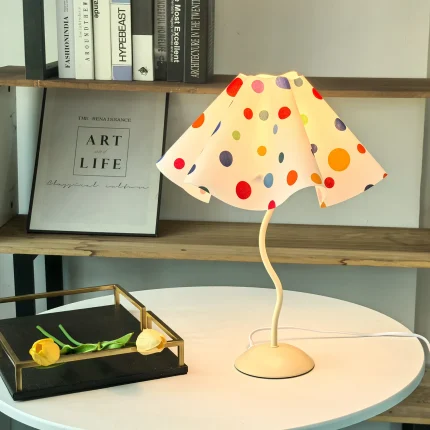 Petal Umbrella Lamp Table Lamp S Bar Iron Bedside Lights Bedroom Ambiance Night Light Simple Lights 1