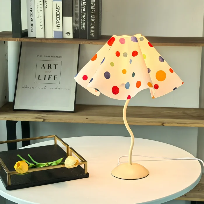 Petal Umbrella Lamp Table Lamp S Bar Iron Bedside Lights Bedroom Ambiance Night Light Simple Lights 1