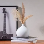 Nordic Ins Small Mouth Ceramic Vase Ornaments Living Room Bedroom Entrance Desktop Flower Arrangement Vases Wedding Decoration 4