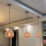 Rattan Hanging Lamp Vintage Pendant Light Fixtures Retro Hanglamp Dining Living Room Home Decor Restaurant Suspension Luminaire 1