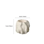 Nordic Geometric Ceramic Candlestick Ornaments Living Room Bedroom Dining Room Atmosphere Candlestick Crafts Wedding Decoration 6