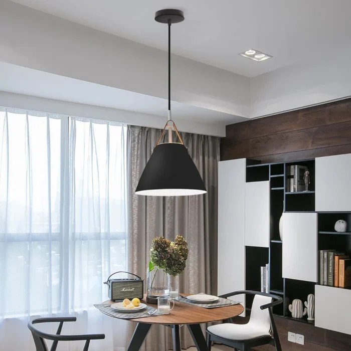 Nordic Minimalist Pendant Lamps Personality LED Hanging Light Bedroom Living Room Lamp Hotel Restaurant Bar Belt Chandelier 5