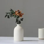 Nordic Morandi Ceramic Vase Living Room Dining Table Flower Arrangement Container Dried Flower Vases Home Decoration Accessories 3