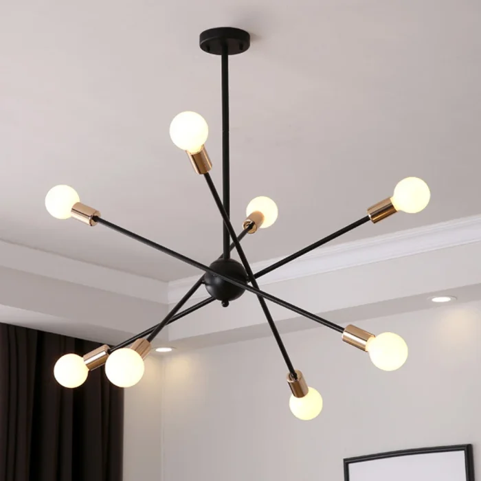 Modern LED Ceiling Chandelier Light Living Room Bedroom Industrial Sputnik Chandeliers Pendant Lamp Creative Home Lighting Decor 1