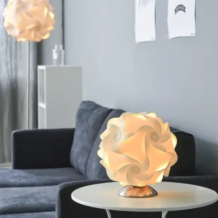 Simple Chongming Flower Floor Lamp Ins Style Retro Style Bedroom Living Room Flower Ball LED Vertical Floor Lamp 2