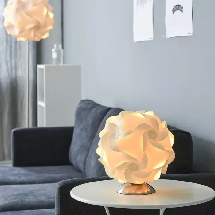 Simple Chongming Flower Floor Lamp Ins Style Retro Style Bedroom Living Room Flower Ball LED Vertical Floor Lamp 2