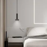 Small Chandelier Nordic Post-modern Minimalist Restaurant Bar Bedside Bedroom Personality Creative Linear Lighting 3