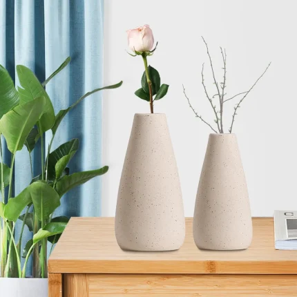 Nordic Style Dry Flower Vases Minimalism Ceramic Vase Flower Arrangements Flowerpot Crafts Table Centerpiece Bedroom Decoration 1