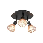 Modern Industal Chandelier 2/3 Heads Ceiling Lamp Retro Ceiling Light Bedroom Kitchen Living Room Decor Indoor Lighting Fixtures 6