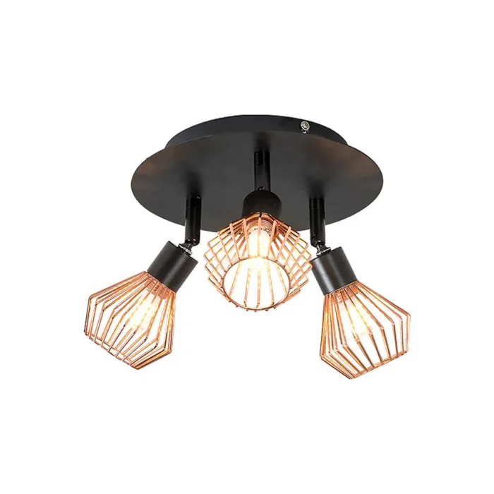 Modern Industal Chandelier 2/3 Heads Ceiling Lamp Retro Ceiling Light Bedroom Kitchen Living Room Decor Indoor Lighting Fixtures 6
