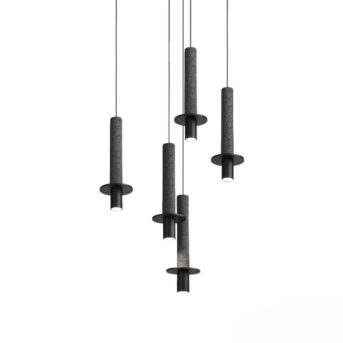 Nordic Creative Bedroom Bedside Lamp Personality Simple Bar Restaurant Cafe Terrazzo Retro Small Chandelier 5