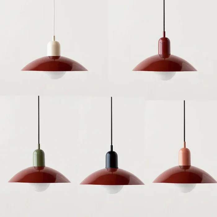 Simple Restaurant Chandelier Macaron Bar Cafe Bedroom Bedside Study Lamp Designer Minimalist Pendent Light 3