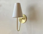 Retro Brass Linen Wall Lamp Simple Bedroom Bedside Living Room Aisle Restaurant Cafe Art Atmosphere Lamp Room Decor 3
