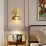 Study Bedroom Bedside Wall Lamp Creative Personality Entrance Balcony Living Room Background Wall Aisle Glass Wall Lamp 3