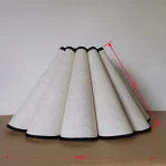 Chandelier shade fabric petals 6