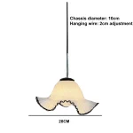 Glass Hat Bar Restaurant Chandelier Aisle Creative Art Single Head Bedside Atmosphere Chandelier Decorative Lighting Fixtures 6