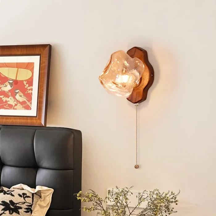 Bedside Wall Lamp Retro Bedroom Decoration Wall Lamp Living Room Study Background Wall Atmosphere 2