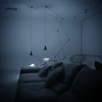 Perforated Line Chandelier 6 Meters Long Line Constellation Graphic Pendant Lamp Bedroom Bedside Dining Room Modern LED Lights 2