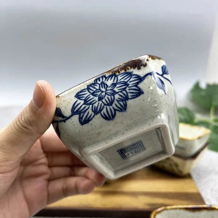4pcs Square Ceramic Sushi Dishes Set Japanese Soy Sauce Dish Seasoning Saucers Mini Plates Salad Sauce Gravy Boat Tableware 3