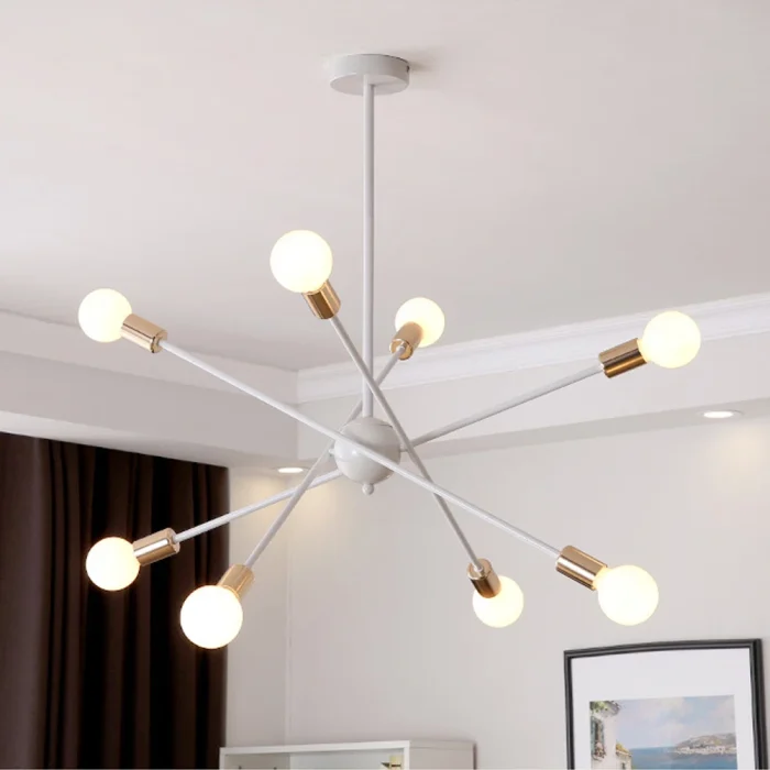 Modern LED Ceiling Chandelier Light Living Room Bedroom Industrial Sputnik Chandeliers Pendant Lamp Creative Home Lighting Decor 2