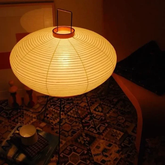 Japanese Style Noguchi Tea Room Rice Paper Lamp Living Room Homestay Bedroom Study Room Decoration Floor Lamp 1