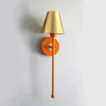 Long Pole Wall Lamp American Simple Bedroom Bedside Lamp LED Living Room Background Wall Lamp 1