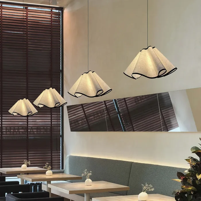 Cream Creative Bar Chandelier Dining Room Living Room Decorative Chandelier Nordic Bedroom Bedside Atmosphere Light 4