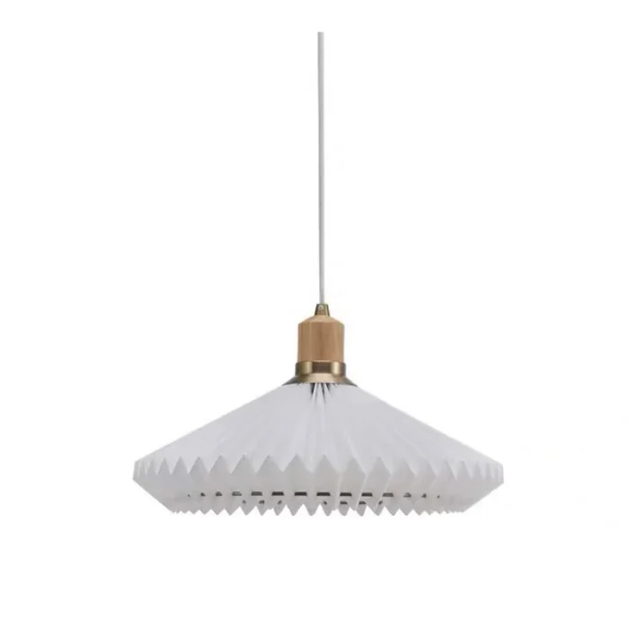 E27 Retro Restaurant Bar Decorative Chandelier Living Room Bedroom Pleated Chandelier 3