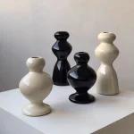Nordic Instagram Shaped Ceramic Vase Ornaments Living Room Dining Table Flower Arrangement Art Vase Home Decoration Accessories 1