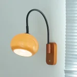 Wood Glass Wall Light Adjustable Angle Bedroom Headboard Living Room Light Room Decor Entrance Lighting  Nordic 1