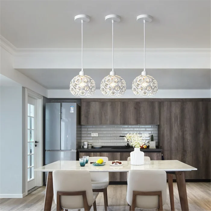 Modern Pendant Light Crystal Chandeliers for Living Room Bedroom Dinning Room Kitchen Restaurant Hotel led lustre Pendant Lamp 4