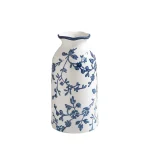 Nordic Retro Blue and White Porcelain Vase Ornaments Bedroom Dining Table Flower Arrangement Container Christmas Vase Decoration 5