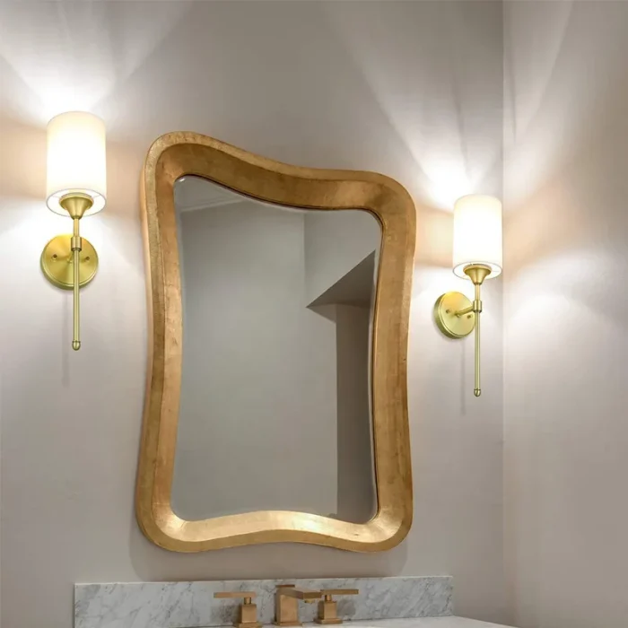 Simple Single Head Fabric Wall Lamp Living Room Hallway Bedroom Bedside Lamp Wall Light Simple Bathroom Mirror Headlight 2