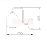 Bedroom Bedside Wall Lamp Stained Glass Living Room Background Wall Lamp Simple Corridor Aisle Decorative Lamp 6