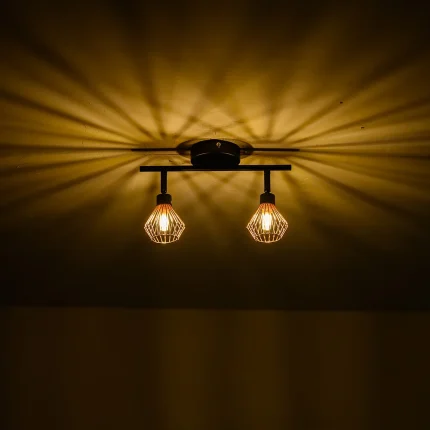 Modern Industal Chandelier 2/3 Heads Ceiling Lamp Retro Ceiling Light Bedroom Kitchen Living Room Decor Indoor Lighting Fixtures 1