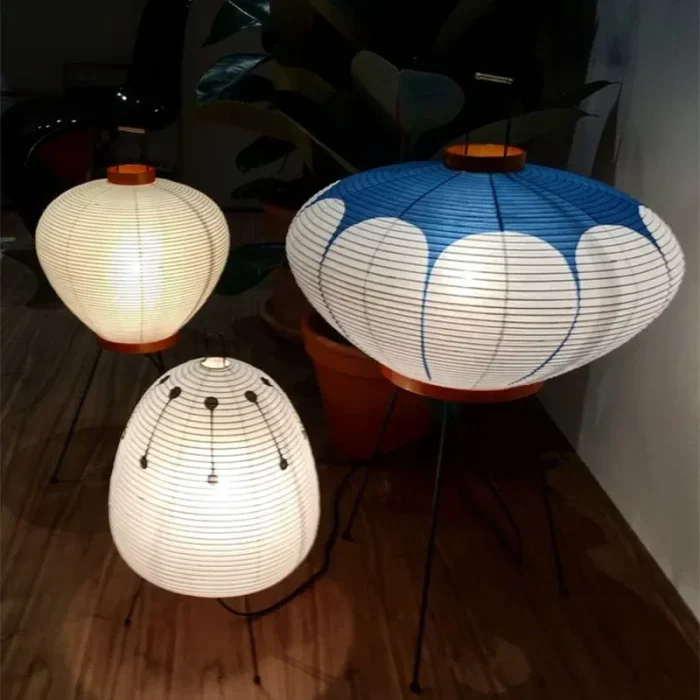 Japanese Style Noguchi Tea Room Rice Paper Lamp Living Room Homestay Bedroom Study Room Decoration Floor Lamp 2