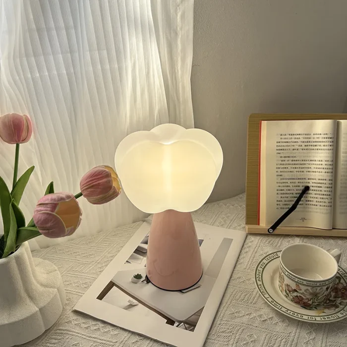 Cream Style Bedside Lamp Kapok Pumpkin Night Light Creative Atmosphere Night Light Cute Ins Girl Decorative Table Lamp 5
