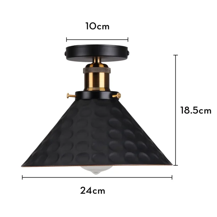 Retro Industrial Ceiling Light Modern Nordic Flush Mount Ceiling Lamps Shade for Dinning Room Living Room Indoor Lighting Decor 6