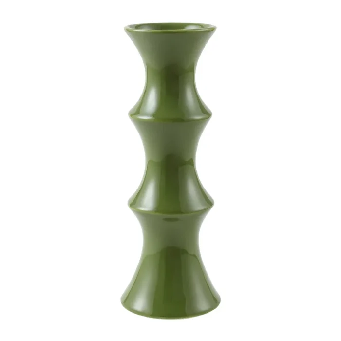 Nordic Retro Bamboo Shape Ceramic Vase Ornaments Living Room Bedroom Dining Table Flower Arrangement Art Vase Wedding Decoration 5
